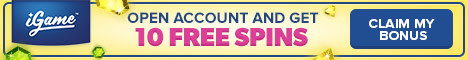 igame no deposit starburst free spins england