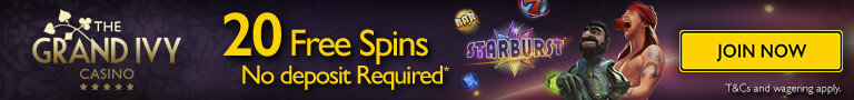 The Grand Ivy Casino free spins no deposit