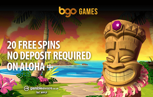bgo casino aloha free spins no deposit exclusive