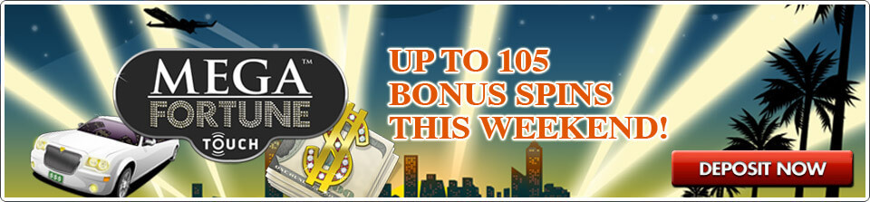 mega fortune touch free spins