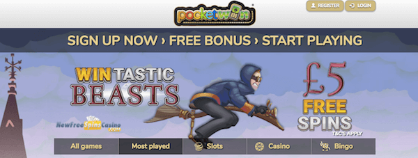 pocketwin casino exclusive bonus no deposit