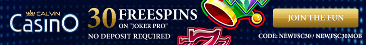 Calvin Casino free spins no deposit bonus