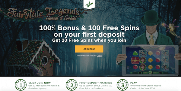 fairytale legends hansel and gretel exclusive no deposit free spins