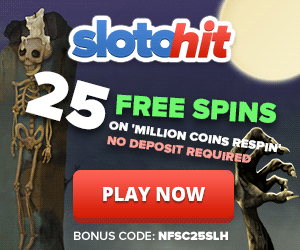 SlotoHit Casino 25 Free Spins No Deposit