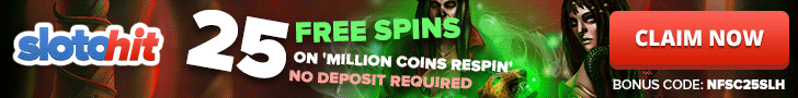SlotoHit Casino 25 Free Spins No Deposit