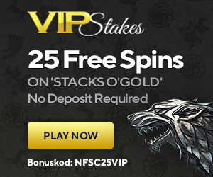 VIP Stakes Casino 25 FS No Deposit