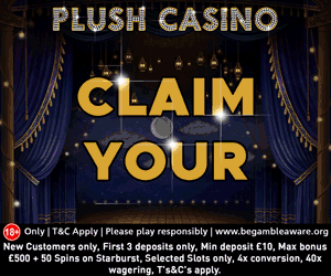 Plush Casino Welcome Deposit Bonus