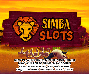 Simba Slots Casino Welcome Deposit Bonus