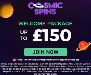 Cosmic Spins Casino Welcome Package