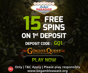 Jackpot Paradise Casino Welcome Bonus
