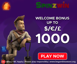 Spinzwin Casino Welcome Bonus